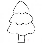 幼儿简笔画卡通松树的画法简单易学