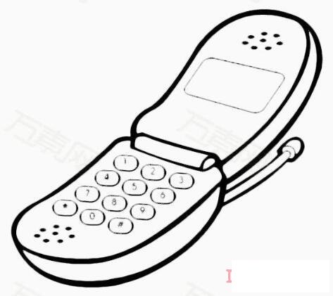 翻盖手机怎么画简笔画教程简单好看