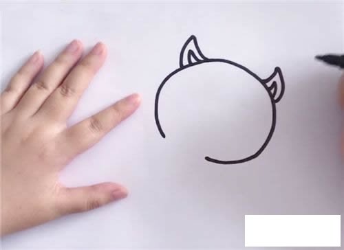 狐狸简笔画步骤图