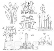 风景小图简笔画