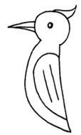 啄木鸟简笔画图片画法