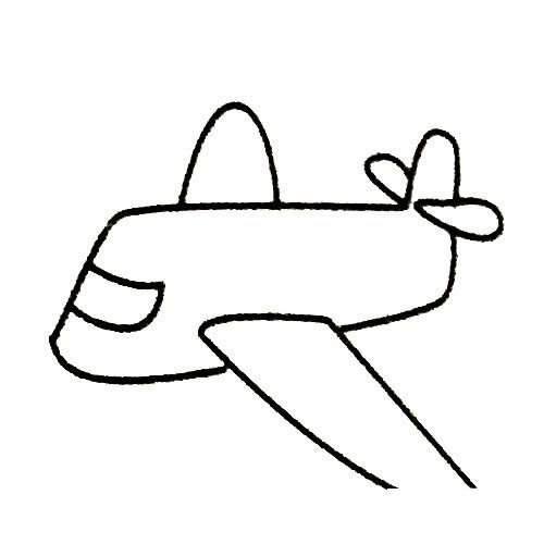 飞机简笔画de画法步骤图片