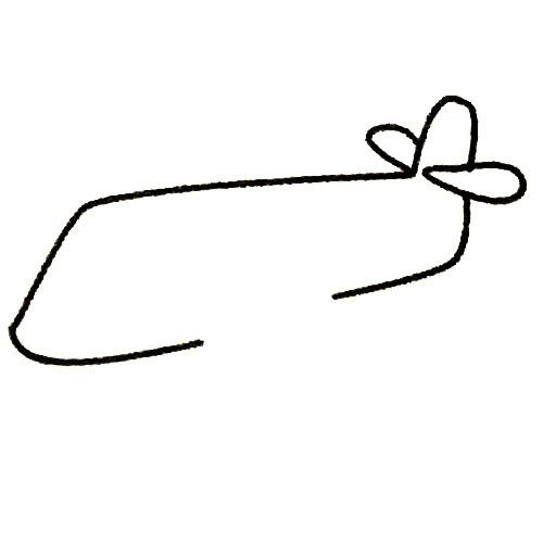 飞机简笔画de画法步骤图片