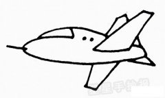 喷气飞机简笔画