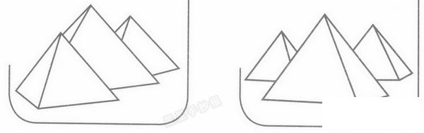 金字塔简笔画
