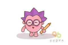 瑞奇宝宝小刺猬诺诺简笔画步骤图