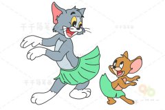 猫和老鼠 汤姆和杰瑞简笔画