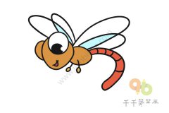儿童简单画  蜻蜓简笔画图片大全