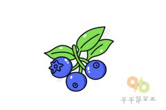 蓝莓简笔画怎么画