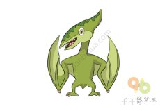 恐龙世界风神翼龙简笔画