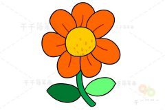 花朵简笔画画法 简单易学