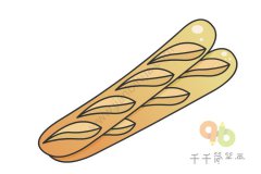 法国长棍简笔画的画法