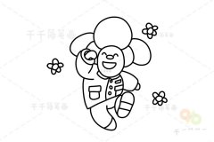 熊出没 光头强简笔画