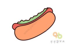 美味热狗简笔画