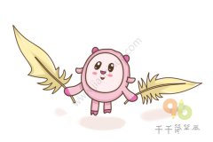 瑞奇宝宝小羊文文简笔画步骤图