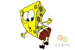 撅屁股的海绵宝宝简笔画图片