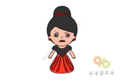 恶毒的王后简笔画