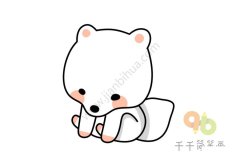 幼儿启蒙画雪狐的画法