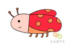 瓢虫简笔画步骤图