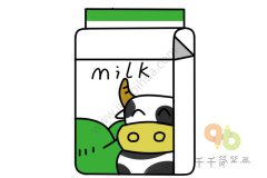 牛奶简笔画 早餐必备