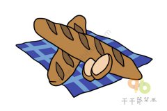 法式长棍简笔画怎么画