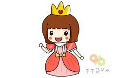 教你画漂亮的公主简笔画图片