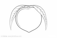 桃子简笔画教程 亲子画