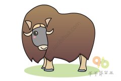 教你怎么画麋牛简笔画