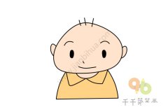 小男孩头像简笔画