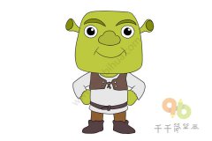 怪物史莱克简笔画画法