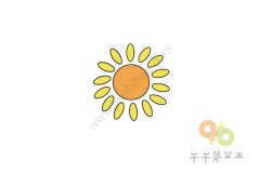 花朵向日葵简笔画图片