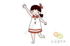 小女孩简笔画图片 轻松学会