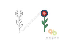 简单好看的花朵简笔画图片大全