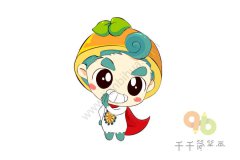 水果宝贝吉星简笔画