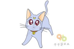 戴安娜简笔画步骤图