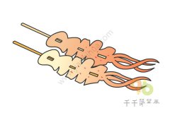 铁板鱿鱼简笔画