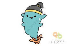 教你画小灯神简笔画画法