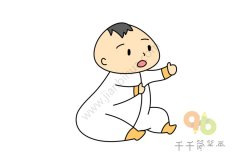 撒娇的婴儿简笔画图片
