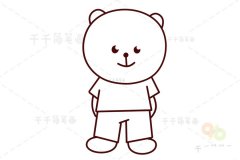 熊简笔画 幼儿学画动物