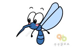 惊讶的蚊子简笔画