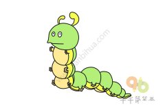 无辜的毛毛虫简笔画