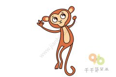 猴子简笔画图解