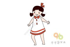 小女孩简笔画如何画
