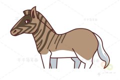 斑驴简笔画