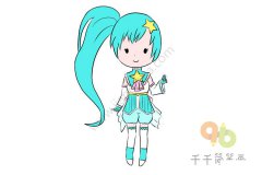 巴啦啦小魔仙之奇迹舞步雅雅公主简笔画步骤图