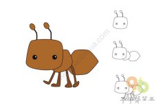 搬家小能手 蚂蚁简笔画