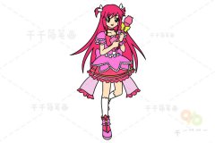 巴啦啦小魔仙之彩虹心石 凌美雪简笔画