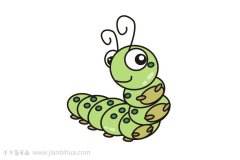 毛毛虫简笔画 儿童画