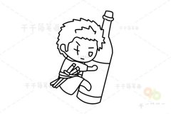 海贼王 索隆简笔画 可爱又简单