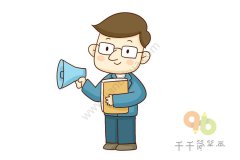 翻译官简笔画怎么画